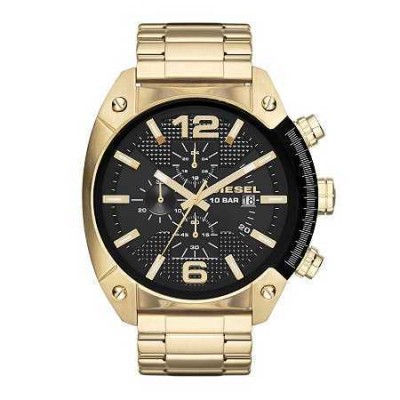 Cronografo Diesel elegante uomo gold Overflow DZ4342-Italianfashionglam