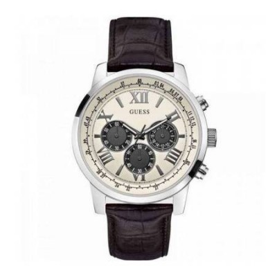 Guess Horizon cronografo trendy uomo argento W0380G1 - Italianfashionglam