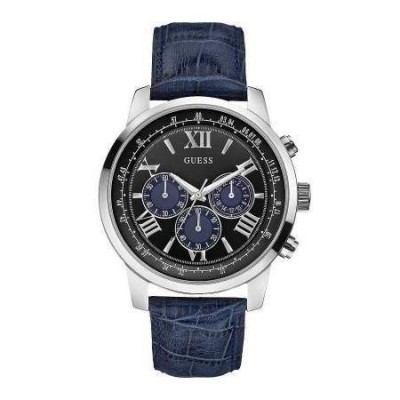 Guess Horizon cronografo glam uomo argentato W0380G3-Italianfashionglam