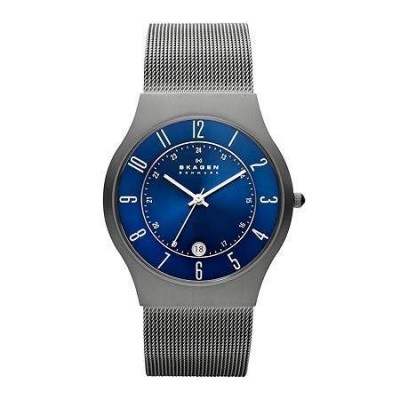 Orologio da uomo in acciaio slim line blue Skagen 233XLTTN -Italianfashionglam