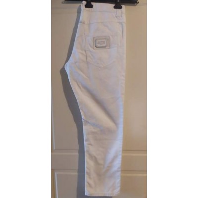 Jean Paul Gaultier white jeans donna 5 tasche - BJD 094 - Italianfashionglam