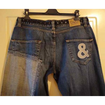 Dolce&Gabbana blue jeans vintage da uomo stinti 5 tasche - Italianfashionglam