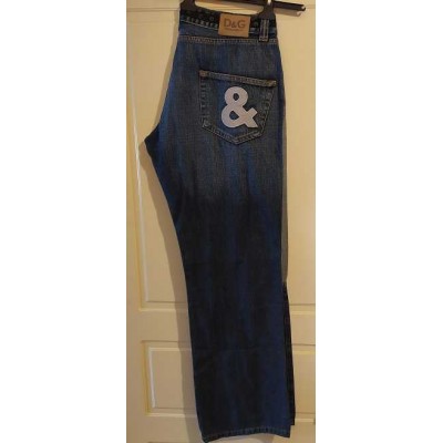 Dolce&Gabbana blue jeans vintage da uomo stinti 5 tasche - Italianfashionglam