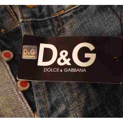 Dolce&Gabbana blue jeans vintage da uomo stinti 5 tasche - Italianfashionglam