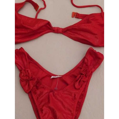 Tropicomania Rio bikini in lycra rosso CBD 024 Italianfashionglam