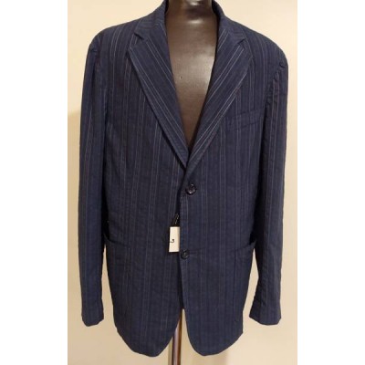 Barramundi giacca glam uomo in cotone blu - GIUO 028 Italianfashionglam