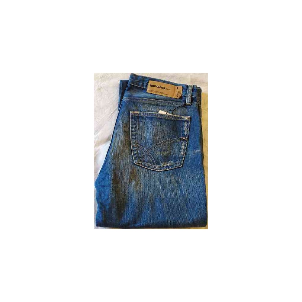 Blue jeans Gas casual uomo 5 tasche stinti Medford BJU 004-Italianfashionglam