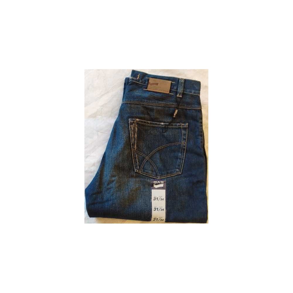 Gas blue jeans uomo denim vintage 5 tasche - BJU 010 Italianfshionglam
