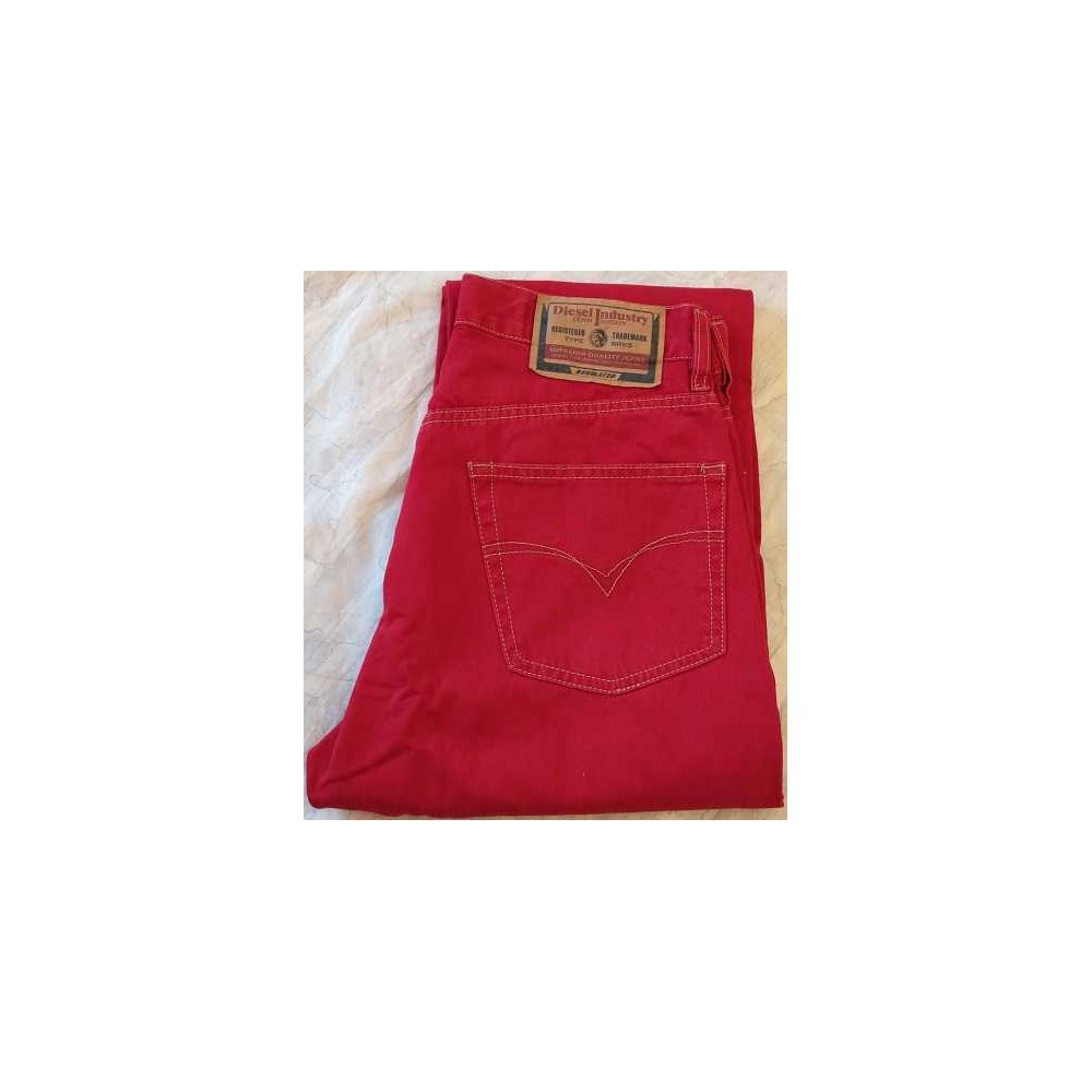 Diesel red Jeans da uomo denim 5 tasche - BJU 012 Italianfashionglam