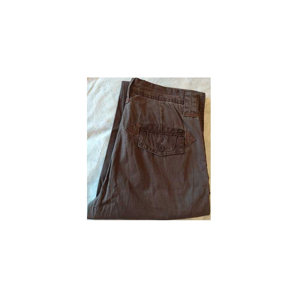 Oxer pantalone uomo chino in cotone brown - PTU 006 Italianfashionglam