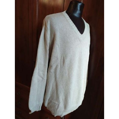 Henry Cotton's pullover fashion da uomo color sabbia- Italianfashionglam-