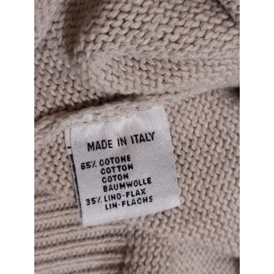 Henry Cotton's pullover fashion da uomo color sabbia- Italianfashionglam-f