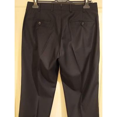 Emporio Armani - Pantalone glam uomo in fresco lana nero - Italianfashionglam