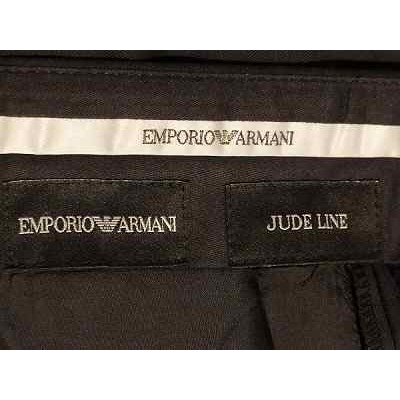Emporio Armani - Pantalone glam uomo in fresco lana nero - Italianfashionglam