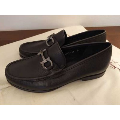 Salvatore Ferragamo mocassino chic uomo in pelle marrone - Italianfashionglam