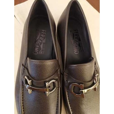 Salvatore Ferragamo mocassino chic uomo in pelle marrone - Italianfashionglam