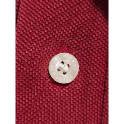 Burberry - Polo glamour da uomo in cotone rosso - Italianfashionglam