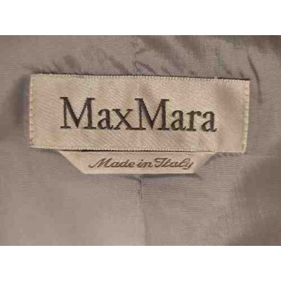 MaxMara giacca glam donna in cotone seta celeste - Italianfashionglam