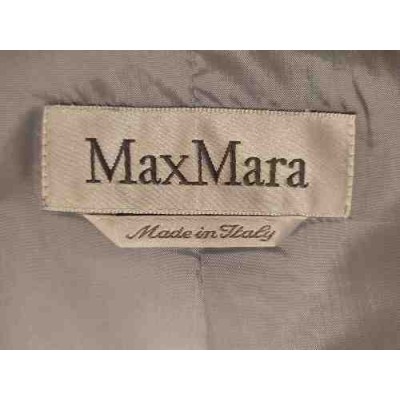 MaxMara giacca glam donna in cotone seta celeste - Italianfashionglam