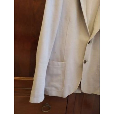 Eredi Pisanò Roma - Giacca glam uomo in cotone beige - Italianfashionglam