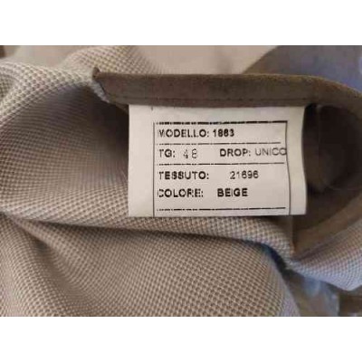 Eredi Pisanò Roma - Giacca glam uomo in cotone beige - Italianfashionglam