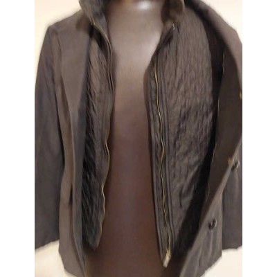 Brooksfield - Giacca glam donna con gilet in cotone grigio - Italianfashionglam