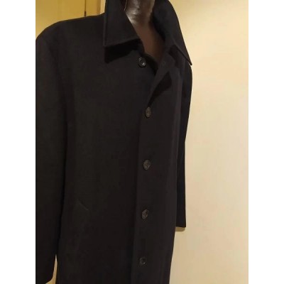 Schneiders - Cappotto glamour da uomo in cashmere blu - Italianfashionglam