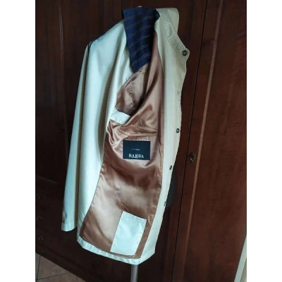 Barba Napoli - Giaccone trench da uomo impermeabile beige - Italianfashionglam