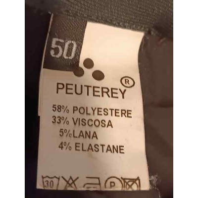 Peuterey - Pantalone glam da uomo in viscosa grigio - Italianfashionglam