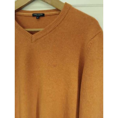 Marina Yachting - Pullover glam uomo in lana merino orange - Italianfashionglam