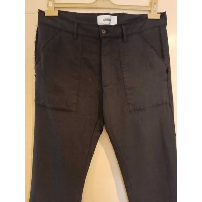 Mauro Grifoni - Pantalone da uomo skinny in lana nero - Italianfashionglam