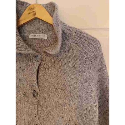 Amina Rubinacci - Cardigan da donna in cashmere grigio - Italianfashionglam