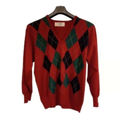 Pringle of Scotland - Pullover da uomo in lana rosso - Italianfashionglam