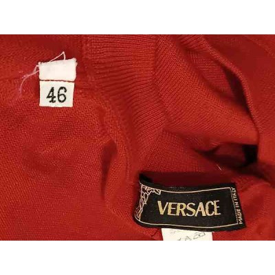 Versace - Pullover da uomo in lana seta e cashmere rosso - Italianfashionglam