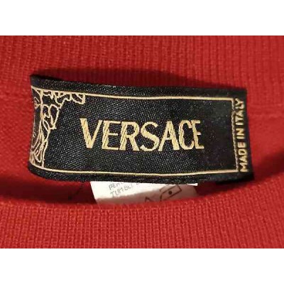 Versace - Pullover da uomo in lana seta e cashmere rosso - Italianfashionglam