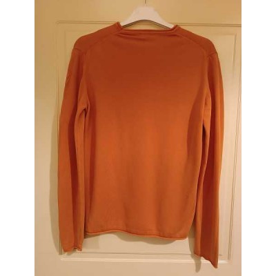 Blauer - Pullover da uomo in puro cotone color arancio - Italianfashionglam