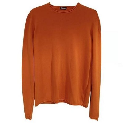 Blauer - Pullover da uomo in puro cotone color arancio - Italianfashionglam