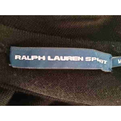 Ralph Lauren - Tubino glam in maglia di lana merino nero - Italianfashionglam
