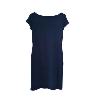 Ralph Lauren - Tubino glam in maglia di lana merino blu - Italianfashionglam