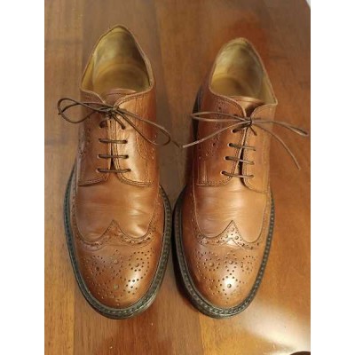 Tod's - Scarpe brogue chic da uomo in pelle color cuoio - Italianfashionglam