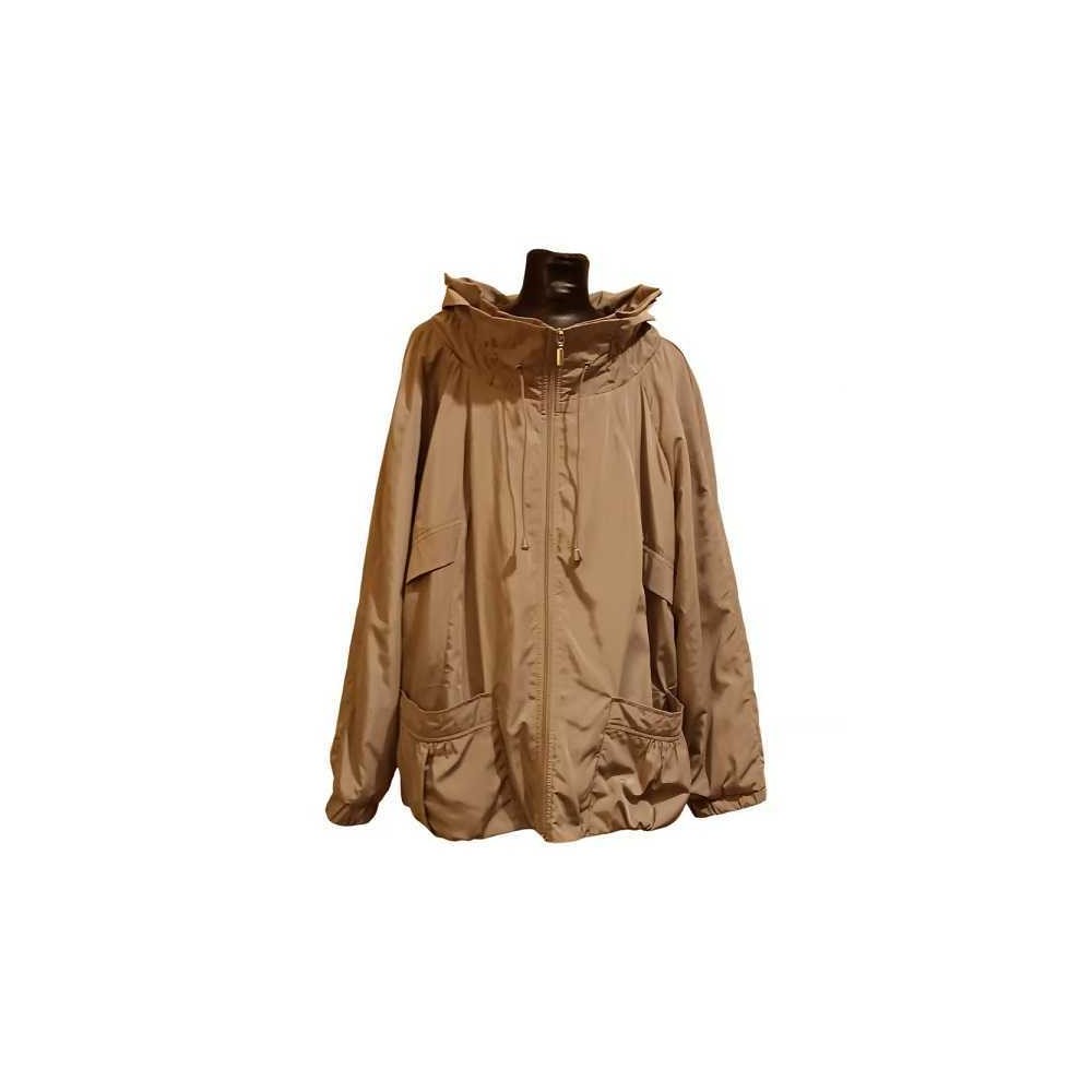 Fiorella Rubino - Giacca parka da donna in poliestere beige - Italianfashionglam Fiorella Rubino - Giacca parka da donna in poliestere beige - Italianfashionglam