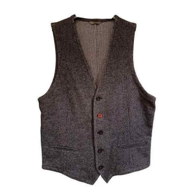 Manuel Ritz - Gilet da uomo in lana e cotone blu e grigio - Italianfashionglam