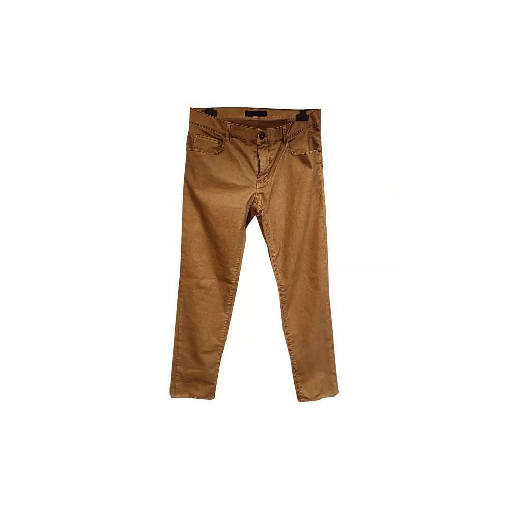 Trussardi - Jeans glam da uomo in cotone color cammello - Italianfashionglam Trussardi - Jeans glam da uomo in cotone color cammello - Italianfashionglam