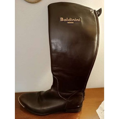 Baldinini - Stivali glamour da donna in pelle marrone - Italianfashionglam