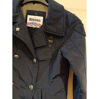 Blauer - Giaccone glamour da bambina in poliestere blu - Italianfashionglam