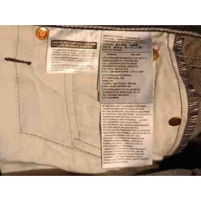 Levi Strauss - Blue jeans glam uomo in cotone mod.501 - Italianfashionglam