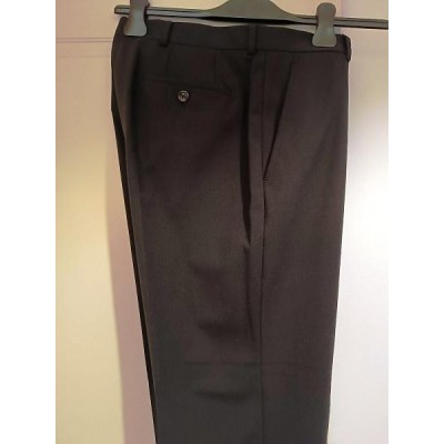 Armani Collezioni - Pantalone chic da uomo in lana nero - Italianfashionglam