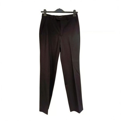 Armani Collezioni - Pantalone chic da uomo in lana nero - Italianfashionglam