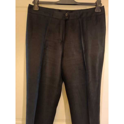 Luisa Spagnoli - Pantalone chic da donna in lino nero - Italianfashionglam