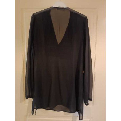 Laltramoda - Blusa chic in seta color nero con perline - Italianfashionglam